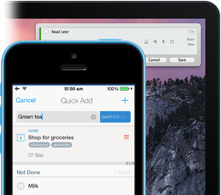 link 2do app on iphone and mac